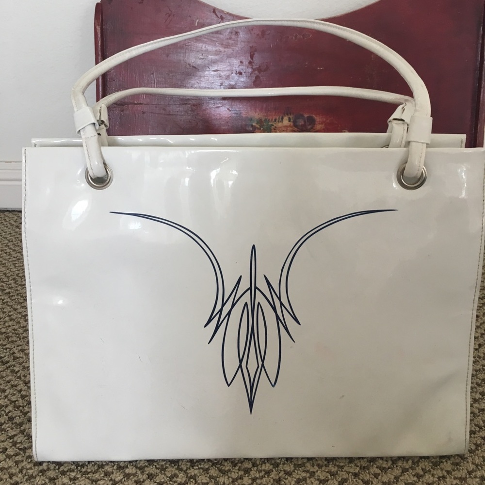 Cute pinstriped purse